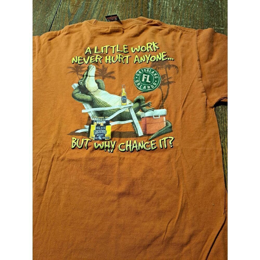Duck Co Gatorland Florida Tee Small Novelty Alligator Beer Shirt Unisex